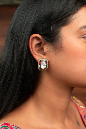 Meher Polki Stud Earrings