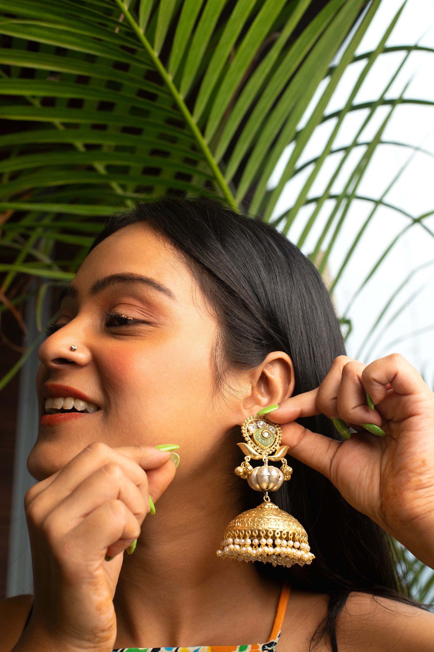 Hansa Pastel Tribal Jhumkis