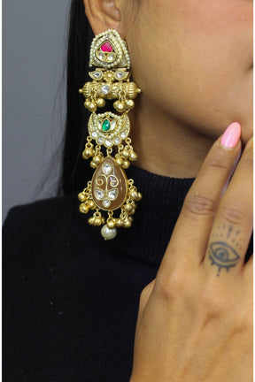 Patrika Antique Ghungroo Earrings