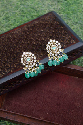 Taara Polki Bead Drop Earrings