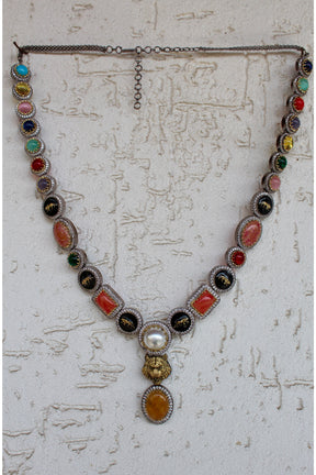 Tiyaash Lion Multi Color Necklace Set